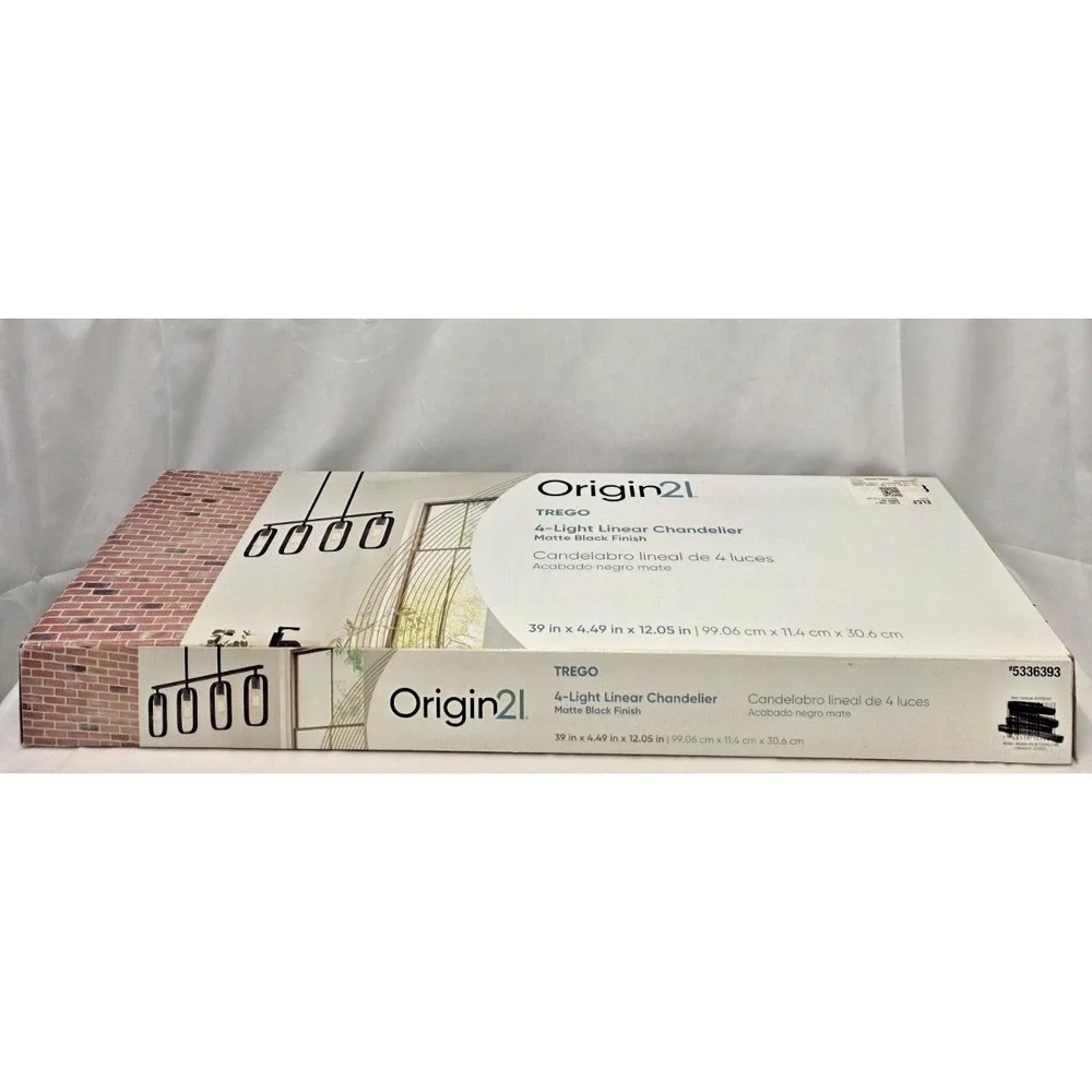 Origin 21 TREGO ELW70200L2-MB 4-Light Linear Chandelier 39